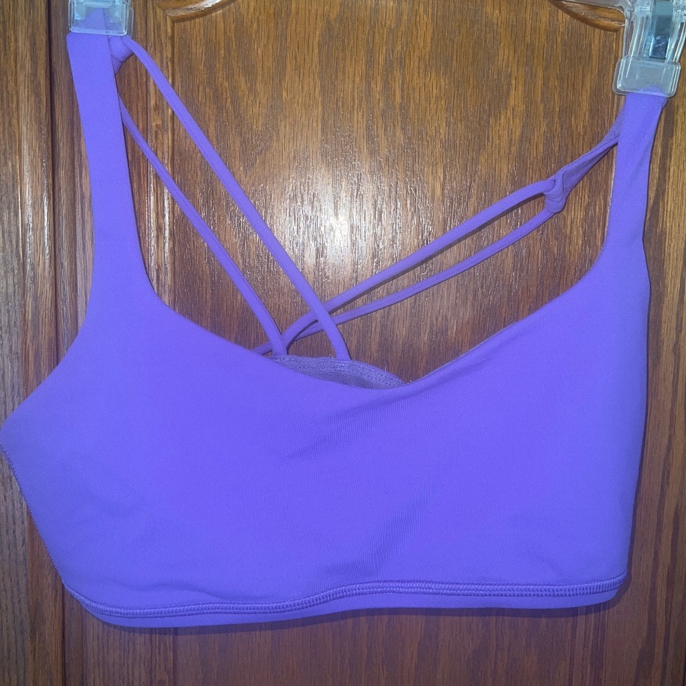 Lulu lemon yoga workout halter top purple small